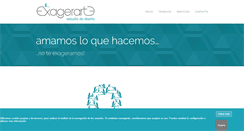 Desktop Screenshot of exagerarte.com