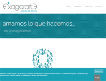 Tablet Screenshot of exagerarte.com